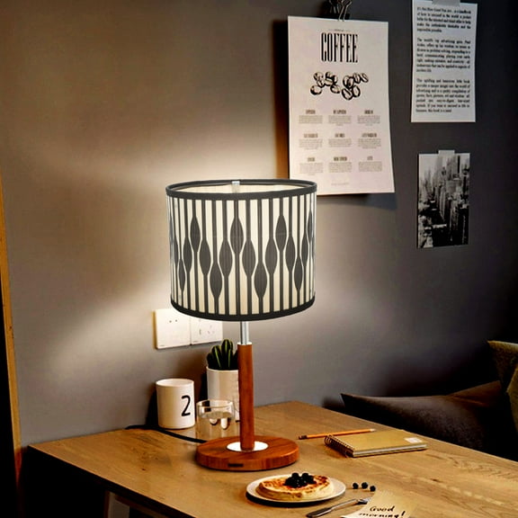 FRCOLOR Elegant Black Lampshade with Geometric Pattern for Decorative Lighting in Bedroom and Living Room