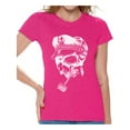 thumbnail image 1 of Awkward Styles Skull with Captain Hat and Pipe Tshirt for Women Sugar Skull Shirt Captain Skull T Shirt Dia de los Muertos Gifts for Her Day of the Dead Shirt for Women Skull Gifts Cool Skull Shirt, 1 of 4