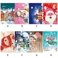 thumbnail image 3 of Matsuzay Juego de tarjetas de felicitación con pintura de diamantes 5D de Navidad, bordado artesanal de diamantes de imitación, punto de cruz, regalo de Artesanía HK0005, 3 of 6