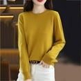 thumbnail image 5 of Women Casual Solid Color Bottoming Shirt Slim High Collar Knitted Long Sleeved Top Thermals for Men Thermal Shirts And Pants for Men Ladies Thermal Tops Button Women Thermal Thermal Long Sleeve for, 5 of 7