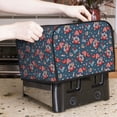 thumbnail image 6 of KLL Gnome Love USA Print 4 Slice Toaster Dust Covers Kitchen Small Appliance Cover with 2 Pockets,Can hold Jam Spreader Knife & Toaster Tongs (12.4 x 10.6 x 8.2), 6 of 6