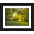thumbnail image 1 of Adamov, Alexey 24x19 Black Ornate Wood Framed with Double Matting Museum Art Print Titled - Spring Landscape V, 1 of 4