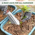 thumbnail image 5 of tasrioml 4-in-1 Gardening Trowel - Stainless Steel Serrated Cutter with Wood Handle & Sheath, 5 of 8