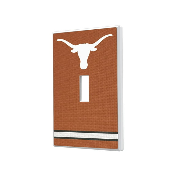 Texas Longhorns Stripe Design Single Toggle Light Switch Plate