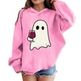 thumbnail image 2 of Atogsazn Kids Boys Halloween Hoodies Children Ghost Oversized Sweatshirt Pullover Tops for Girls Clothes Outfit 03-Pink 3-4 Years Fashion, 2 of 6