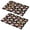 Pioneer Flower Floral-1, variant on Placemat, Pioneer Flower Floral Print Pattern Place Mats Table Mat Set Of 2, PVC Washable Placemats for Party Kitchen Dining Decoration, 18x12 Inch, Fade Resistant