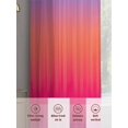 thumbnail image 5 of Blue Purple Orange Sheer Curtains 45 Inch Length 2 Panels Set, Modern Ombre Abstract Art Voile Window Treatment Rod Pocket Small Kitchen Curtains Drapes for Bedroom 52"x45"x2, 5 of 7