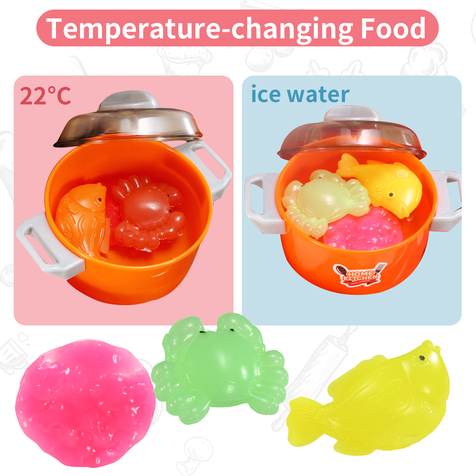 NETNEW 45 PCS Kitchen Playset Kids Kitchen Toys for Girls 3-6 Years with Realistic Lights and Sounds,Pretend Food Steam Play Food Accessories