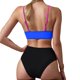 thumbnail image 5 of Traje de Baño de Bikini de Mujer 2025 Primavera/Verano Nuevo Color Sexy Bloqueado Conjunto de Traje de Baño Dividido para la Playa, 5 of 9