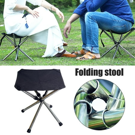 Mini Folding Stool Compact Portable Foldable Stool utdoor Lightweight Camping Chair Stools for Garden Picnic Fishing Travel Hiking Backpacking