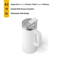 thumbnail image 3 of RTIC 16 oz Ceramic Lined Insulated Road Trip Travel Mug, Leak-Resistant Lid, White, 3 of 7