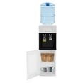 thumbnail image 2 of 110V 75W/500W Hot& Cold Water Dispenser 5 Gallon Water Cooler Dispenser Standing Water Cooler Dispenser Top Loading Water Dispenser with Detachable Water Collection Box and Safety Lock, 2 of 17