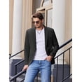 thumbnail image 5 of COOFANDY Mens Casual Blazer Slim Fit Suit Jacket Grey One Button Sport Coats & Blazers, 5 of 5