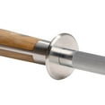 thumbnail image 4 of Cohesion Knife Sharpener Rod for Kitchen Knife, 10 In Carbon Steel Professional Knife Sharpening Rod with White Oak Wood Handle, 4 of 7