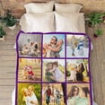 thumbnail image 5 of Custom Photo Collage Blanket for Family, Customized Bed Blanket with 10 Pictures & Text for Best Friends Kids Personalized Your Own Photos on Throw Blanket for Birthday Memorial Gifts A Blankets, 5 of 5