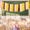 thumbnail image 5 of Back to School Decorations Pencil Classroom Ribbon Garland 7.5 ft Handmade Colorful Ribbon Hanging Tassel Garland Welcome Back to School Banner for Classroom, Mantle, Wall, Party Supplies, 5 of 7