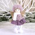 thumbnail image 4 of Merry Christmas 2024 Purple Angel Girl Doll Decorations 2023 Christmas Tree Pendant Decorated for Christmas Home Noel Natal, 4 of 5