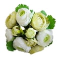 thumbnail image 1 of Camelia Ramo De Flores Boda Flores Ramo Decoración para hogar Blanco verde, 1 of 8