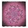 thumbnail image 2 of Ambesonne Lotus Shower Curtain, Sun Pattern Ombre Effect Art, 69"Wx75"L, Pastel Pink, 2 of 4