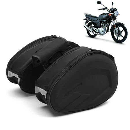 Motorcycle Luggage Trailer 2pcs Back Seat Carry Luggage Tail Bag Saddlebag Large Capacity Multi-use for Motorcycle Bike Rear Trunk ()