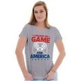 thumbnail image 4 of I Paused My Game For America Joke Womens Slim Fit Graphic Tee Brisco Brands S, 4 of 6