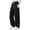 Q1 Black, variant on Women's Cargo Pants High Waisted Baggy Parachute Pants Loose Fit Straight Leg Lounge Trousers with Pockets Casual Y2K Streetwear Hippie Jogger Sweatpants Lightweight Cargo Trousers Black M
