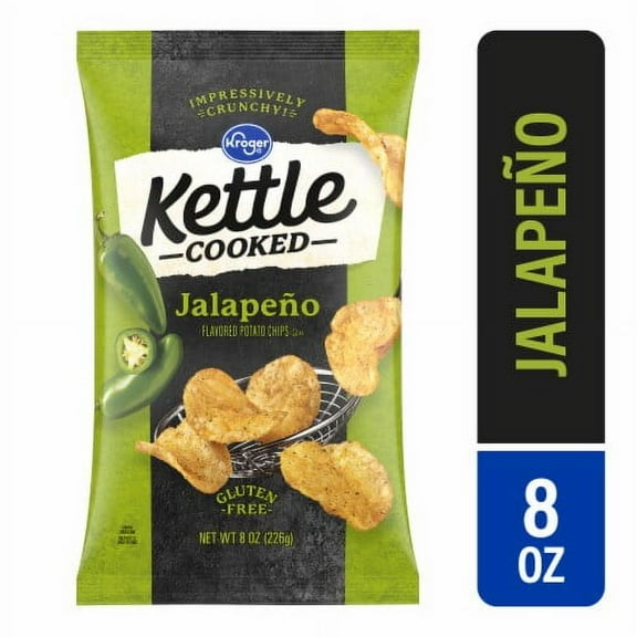 KR Jalapeño Kettle Cooked Potato Chips 8 oz
