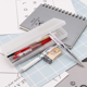 thumbnail image 4 of Estrela Estuche de plástico simple para lápices, estuche para bolígrafos de gran capacidad, caja de almacenamiento ligera transparente, 4 of 5