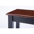 thumbnail image 2 of Pemberly Row Rubberwood Backless Dining Bench in Black/Cherry, 2 of 5