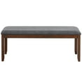 thumbnail image 5 of Topbuy Bench Seat Upholstered Dining Bench with Wood Legs for Bedroom/Living Room/Entryway, 5 of 6