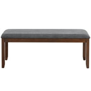 Topbuy Bench Seat Upholstered Dining Bench with Wood Legs for Bedroom/Living Room/Entryway