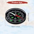 thumbnail image 3 of Uxcell 40mm Mini Compass [10PCS] - Pocket Oil Filled Small Compass for Hiking & Camping, 3 of 6