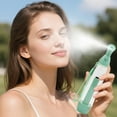 thumbnail image 4 of 3Pcs Handheld Cooling Mist Spray Bottles - Personal Misting Pump Sprayers for Outdoor, Patio & Travel - Lightweight Water Atomizer with Finger Loop, 4 of 5