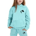 thumbnail image 4 of MEZZALL Child Girls Outfit Sets Cute Letter Print Long Sleeve Hoodie And Pants Comfy Casual Sweatshirts Pants Two Piece Outfits For Toddler Kids Winter Wear Clothes Sets Birthday Clothing, 4 of 4