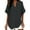 Dark Gray, variant on JSheng Women's Summer Loose Top Fashion Solid Color Casual V-Neck Loose Comfortable Soft T-shirt Blouse Black XL