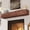 Walnut, variant on 66 Inch Floating Fireplace Mantel Shelf, Handcrafted Solid Pine Wood Mantel with Invisible Heavy Duty Brackets, American Brown Wall Mounted Shelf for Over Fireplace Décor