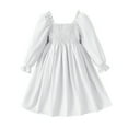 Dresses For Girls Summer New Skirt Long Sleeved Ruffled Skirt High