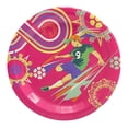 thumbnail image 1 of Platos de cartón Great Value diseño mundial rosa 10 piezas, 1 of 4