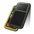 thumbnail image 3 of for Samsung Galaxy S23 FE Metal + Silicone Case, Heavy Duty Shockproof Rugged Case with Built-in Glass Screen Protector, 360 Full Body Protective Tough Cover for Samsung Galaxy S23 FE, Red, 3 of 7