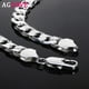 thumbnail image 2 of Aglover nueva cadena cubana de plata de ley 925 12 mm 18/20/22/24/26/28/30 pulgadas collar de cadena lateral para mujer hombre joyería, 2 of 3
