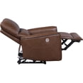 thumbnail image 6 of JERFIT Modern Power Recliner Chair with USB Port, Saddle Brown Upholstered Leather Recliner for Living Room, Small Space, 6 of 10