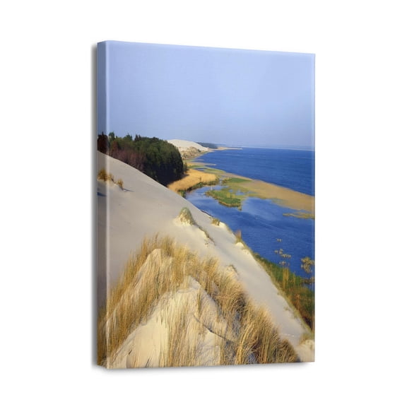 Summer Beach Vibes on Canvas 12X16inch Wall Art of Ocean Waves and Seascape Painting The Perfect Sea Pictures for Your Home Office & Living Room Wall Decor.