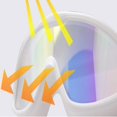 thumbnail image 5 of Swim Goggles Electroplating Colorful Siamese Big Frame HD Mirror Waterproof Waterproof Fog Swimming Glasses, 5 of 5