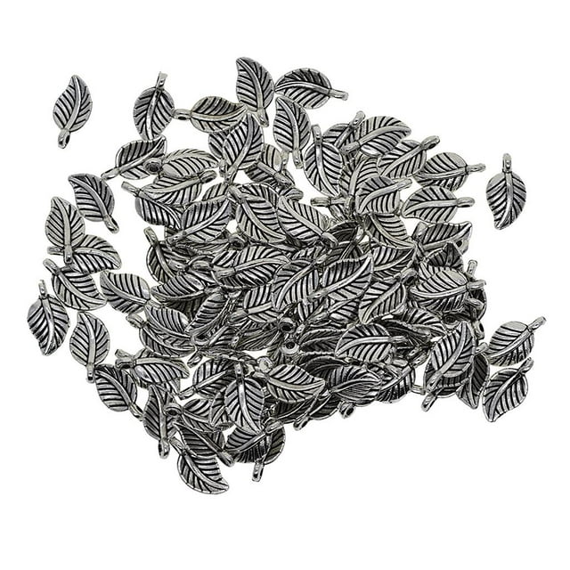 veasfak 100 Pieces Leaves Shape Pendant Handmade Hanging Crafts for DIY Fashion