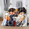 thumbnail image 3 of Manta de franela con estampado de Death Note, manta suave y cálida para sala de estar, dormitorio, cama, sofá, regalos de oficina, envío directo, 3 of 4