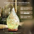 thumbnail image 7 of Porseme 150ml Light Blue Glass Essential Oil Diffuser Aromatherapy Ultrasonic Cool Mist Humidifier 4 Running Hours Waterless Auto-Off Air Diffusers for Sleeping,Yoga,Office Working Spa and Rest, 7 of 7