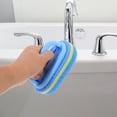thumbnail image 4 of unbranded 2Ud Esponja Con Mango Para Limpieza De Baños Y Cocinas Color Azul, 4 of 8