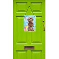 thumbnail image 2 of Carolines Treasures BB9619DS1216 Brown Cockapoo Impression Murale Ou de Porte de Pâques, 2 of 2