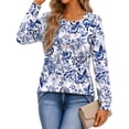 thumbnail image 2 of Fantaslook Womens Tops Dressy Casual Button Pleated Blouses Long Sleeve Shirts Fall Fashion Tunic Tops, 2 of 7
