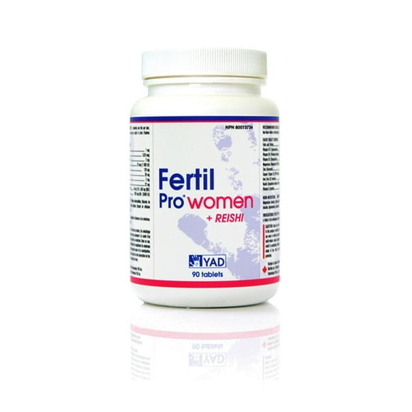 FERTIL PRO Women + Reishi By YadTech - 100% Natural Sexual Health Suppliment. Recommended By Most Fertility Specialists Across Canada. 90 Days Supply.